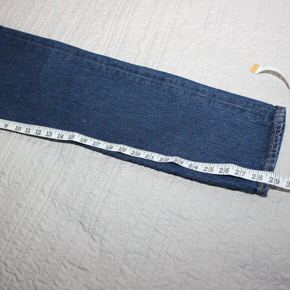 Levi's Women's Premium Wedgie Straight Jeans Button Fly Big "E" Size 29 Med Wash - Picture 11 of 11